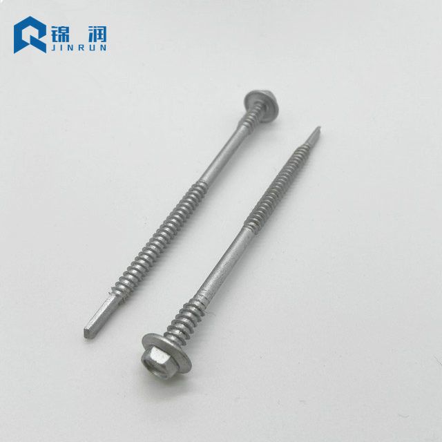 Hex Flange Head Self Drilling Screw Two Thread Machine Thread